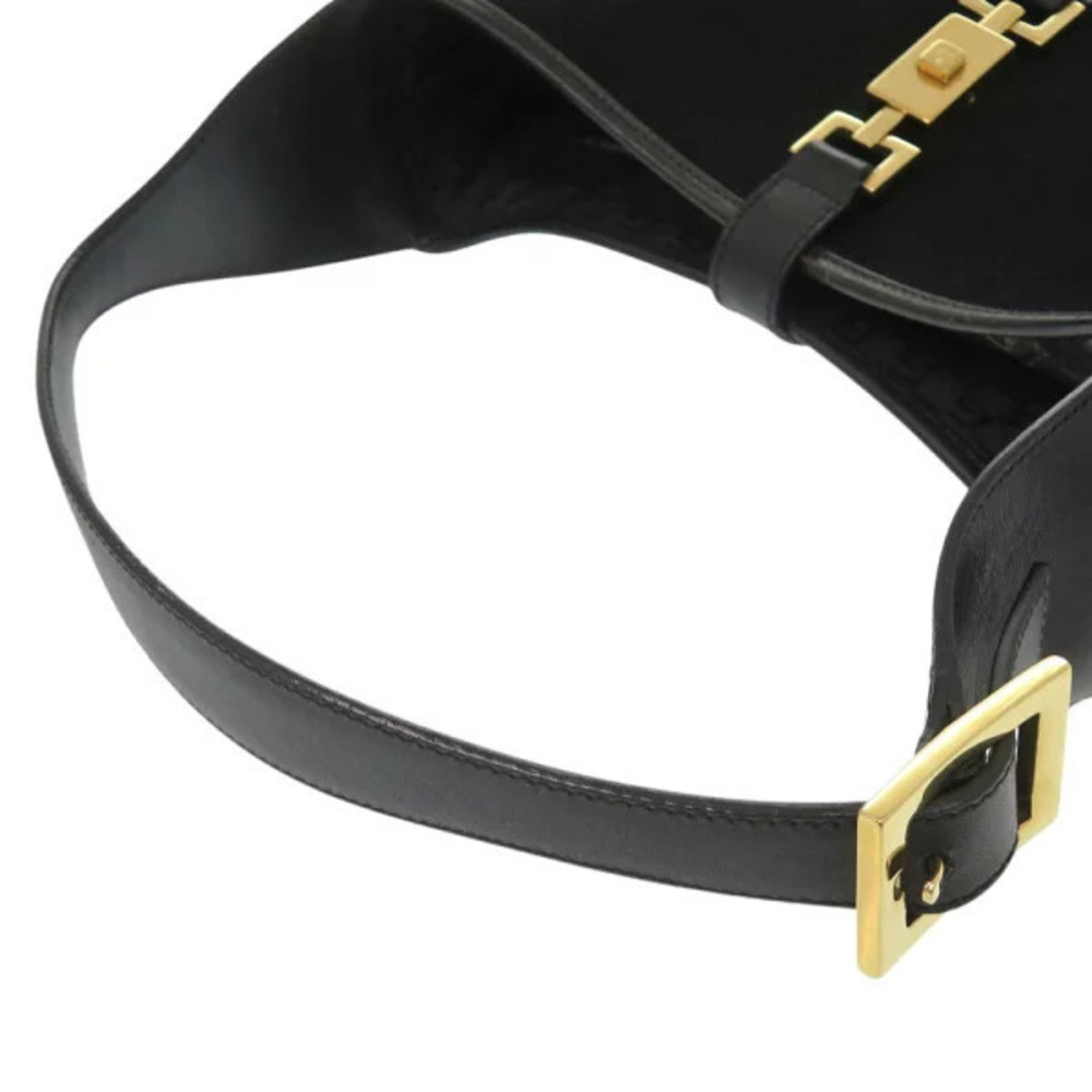 Gucci Hobo One Jackie black handbag suede bag Shoulder leather - Picture 5 of 6